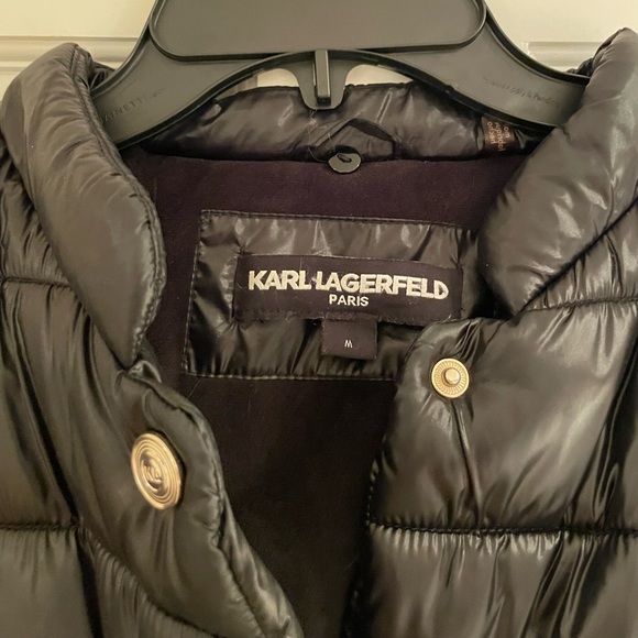 Karl Lagerfeld maxi long puffer coat with faux fur - Picture 8 of 8